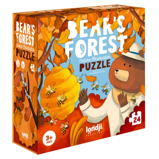 LONDJI  Παζλ και παιχνίδι παρατηρητικότητας Bear's Forest 